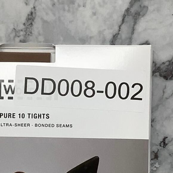 Wolford Womens Size Small Caramel Pure 10 Tights Ultra Sheer Bonded Seam D8-2 - Picture 8 of 8